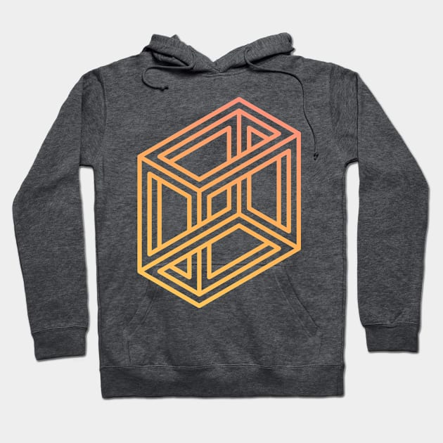 Strange Geometry - Interlace (Outline) Hoodie by ncprocter